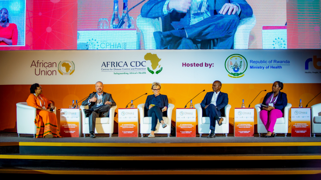 GDIP Head of Africa Onica Nonhlanhla Makwakwa at the 2nd International Conference on Public Health in Africa with other panel members of HealthConnekt Africa – Connecting Africa’s Health Facilities and Workforce to the Internet by 2030 