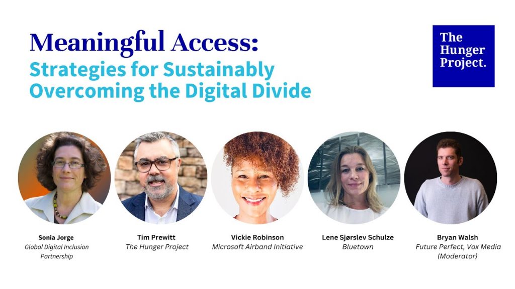 Promo poster of The Hunger Project's Meaningful Access- Strategies for Sustainably Overcoming the Digital Divide