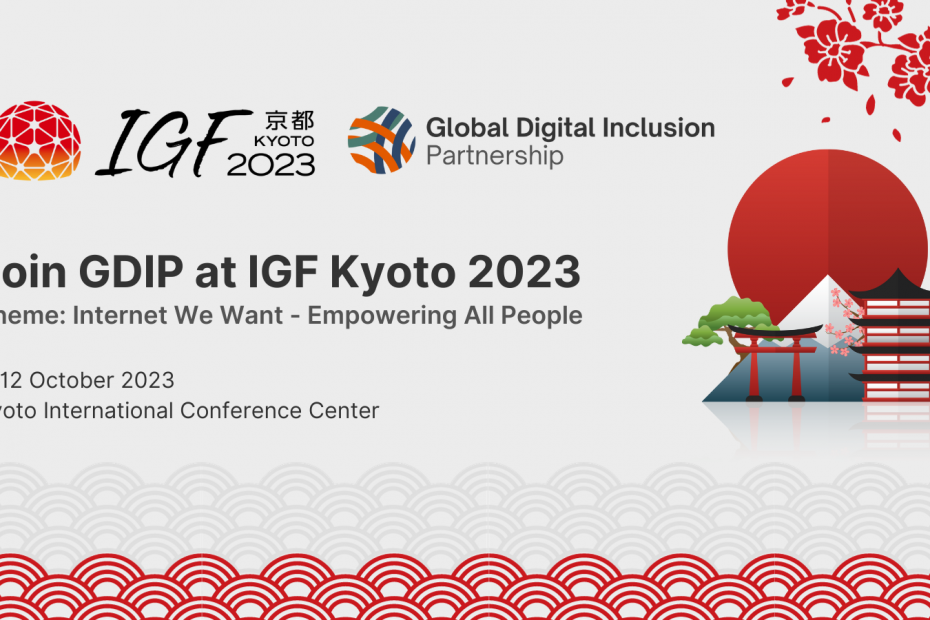 Promo poster of GDIP at IGF Kyoto 2023