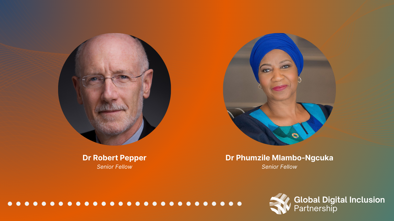 GDIP Senior Fellows Dr Robert Pepper and Dr Phumzile Mlambo-Ngcuka